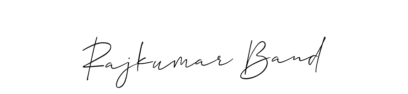 How to make Rajkumar Band signature? Allison_Script is a professional autograph style. Create handwritten signature for Rajkumar Band name. Rajkumar Band signature style 2 images and pictures png