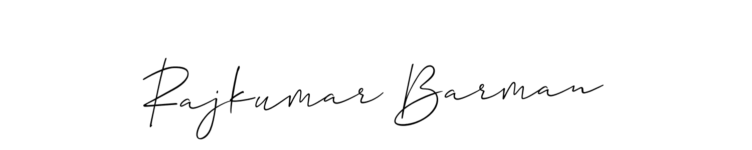 The best way (Allison_Script) to make a short signature is to pick only two or three words in your name. The name Rajkumar Barman include a total of six letters. For converting this name. Rajkumar Barman signature style 2 images and pictures png