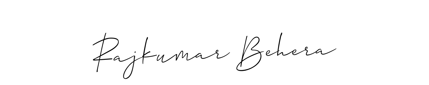 Make a beautiful signature design for name Rajkumar Behera. With this signature (Allison_Script) style, you can create a handwritten signature for free. Rajkumar Behera signature style 2 images and pictures png