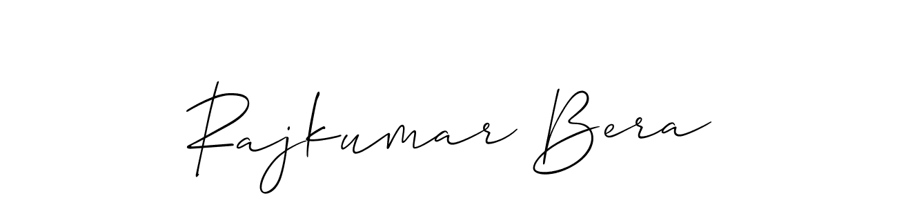How to make Rajkumar Bera signature? Allison_Script is a professional autograph style. Create handwritten signature for Rajkumar Bera name. Rajkumar Bera signature style 2 images and pictures png
