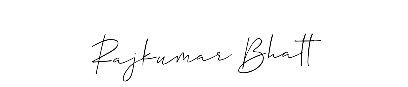 How to make Rajkumar Bhatt signature? Allison_Script is a professional autograph style. Create handwritten signature for Rajkumar Bhatt name. Rajkumar Bhatt signature style 2 images and pictures png