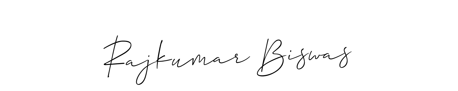 Make a short Rajkumar Biswas signature style. Manage your documents anywhere anytime using Allison_Script. Create and add eSignatures, submit forms, share and send files easily. Rajkumar Biswas signature style 2 images and pictures png