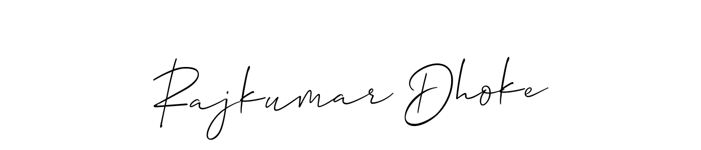 Make a beautiful signature design for name Rajkumar Dhoke. Use this online signature maker to create a handwritten signature for free. Rajkumar Dhoke signature style 2 images and pictures png
