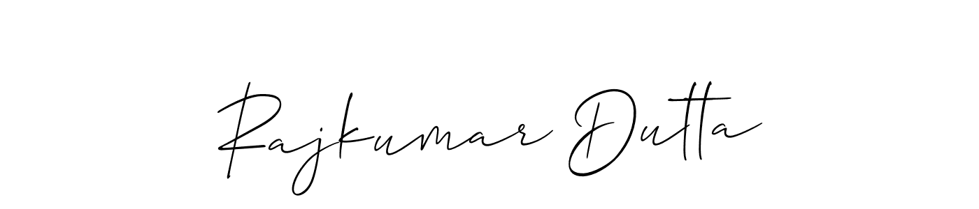 It looks lik you need a new signature style for name Rajkumar Dutta. Design unique handwritten (Allison_Script) signature with our free signature maker in just a few clicks. Rajkumar Dutta signature style 2 images and pictures png