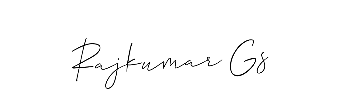 You should practise on your own different ways (Allison_Script) to write your name (Rajkumar Gs) in signature. don't let someone else do it for you. Rajkumar Gs signature style 2 images and pictures png