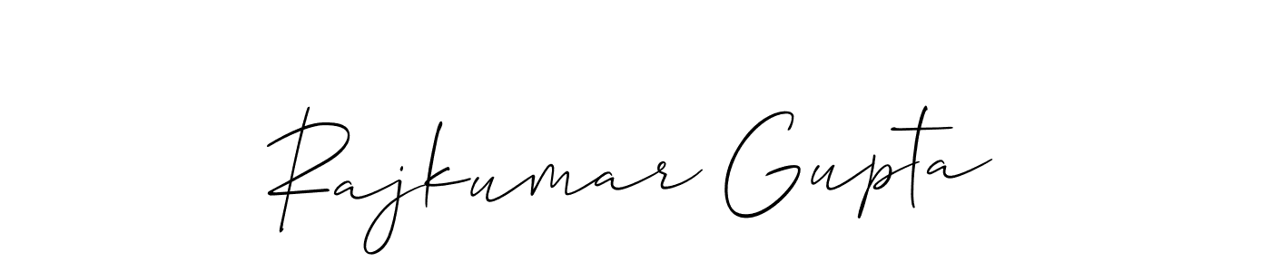 The best way (Allison_Script) to make a short signature is to pick only two or three words in your name. The name Rajkumar Gupta include a total of six letters. For converting this name. Rajkumar Gupta signature style 2 images and pictures png