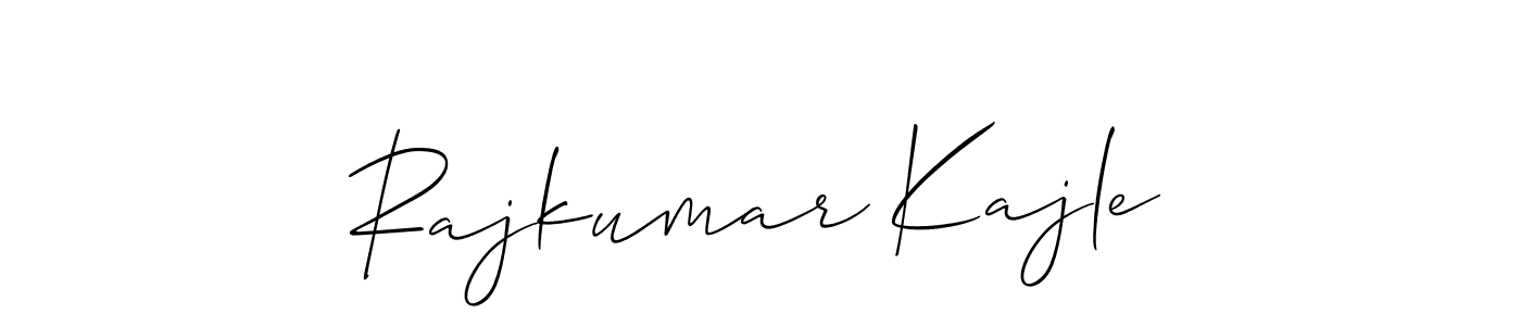 Make a beautiful signature design for name Rajkumar Kajle. With this signature (Allison_Script) style, you can create a handwritten signature for free. Rajkumar Kajle signature style 2 images and pictures png