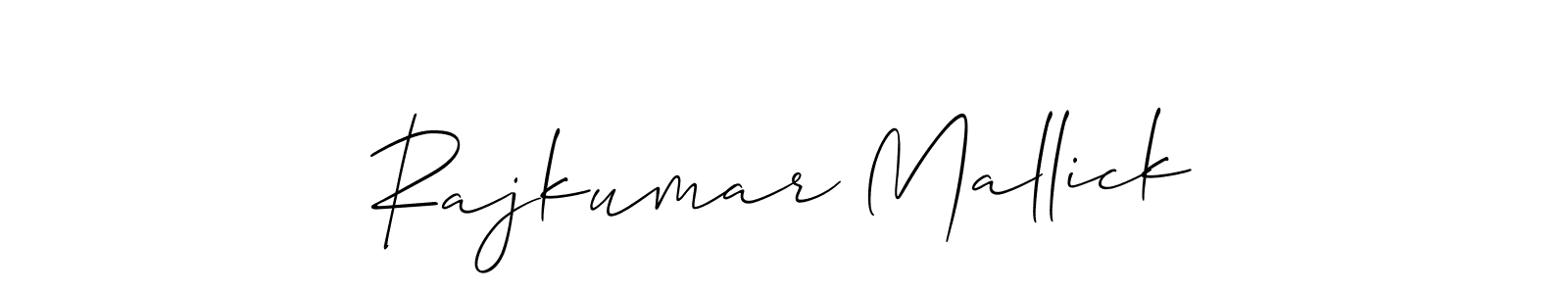 Also we have Rajkumar Mallick name is the best signature style. Create professional handwritten signature collection using Allison_Script autograph style. Rajkumar Mallick signature style 2 images and pictures png
