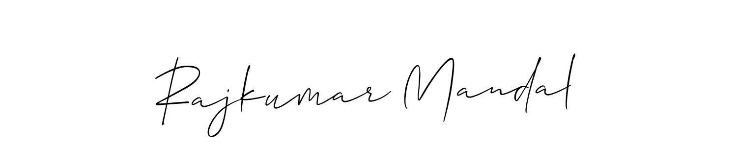 Make a short Rajkumar Mandal signature style. Manage your documents anywhere anytime using Allison_Script. Create and add eSignatures, submit forms, share and send files easily. Rajkumar Mandal signature style 2 images and pictures png