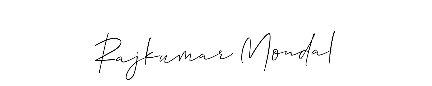 Make a beautiful signature design for name Rajkumar Mondal. With this signature (Allison_Script) style, you can create a handwritten signature for free. Rajkumar Mondal signature style 2 images and pictures png