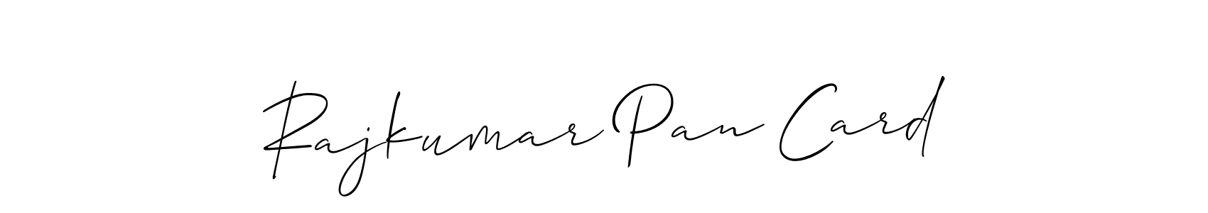 Similarly Allison_Script is the best handwritten signature design. Signature creator online .You can use it as an online autograph creator for name Rajkumar Pan Card. Rajkumar Pan Card signature style 2 images and pictures png