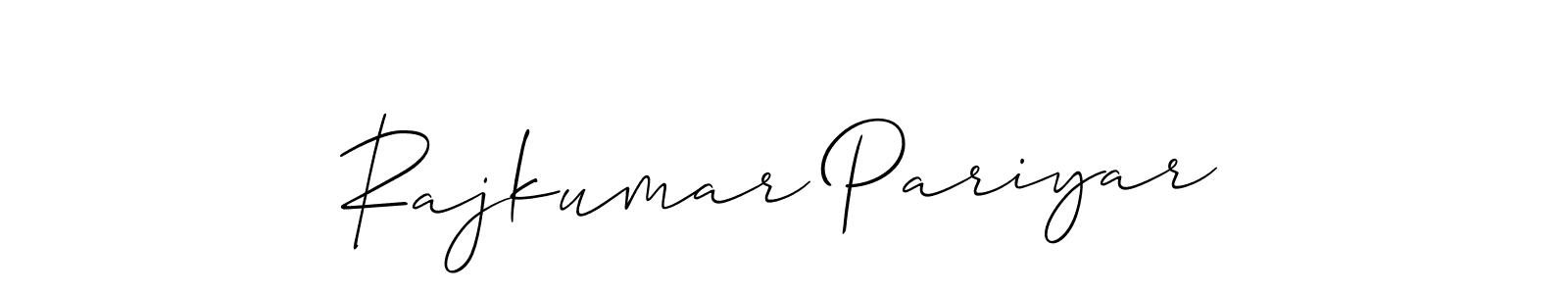 How to Draw Rajkumar Pariyar signature style? Allison_Script is a latest design signature styles for name Rajkumar Pariyar. Rajkumar Pariyar signature style 2 images and pictures png