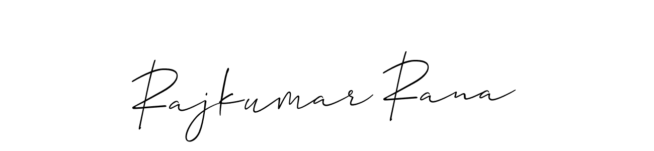 Use a signature maker to create a handwritten signature online. With this signature software, you can design (Allison_Script) your own signature for name Rajkumar Rana. Rajkumar Rana signature style 2 images and pictures png