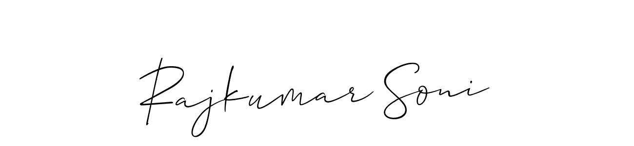 Similarly Allison_Script is the best handwritten signature design. Signature creator online .You can use it as an online autograph creator for name Rajkumar Soni. Rajkumar Soni signature style 2 images and pictures png