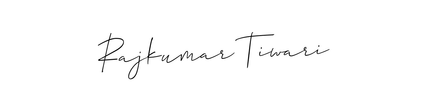 Design your own signature with our free online signature maker. With this signature software, you can create a handwritten (Allison_Script) signature for name Rajkumar Tiwari. Rajkumar Tiwari signature style 2 images and pictures png