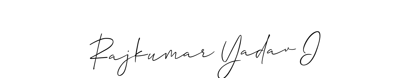 Rajkumar Yadav I stylish signature style. Best Handwritten Sign (Allison_Script) for my name. Handwritten Signature Collection Ideas for my name Rajkumar Yadav I. Rajkumar Yadav I signature style 2 images and pictures png