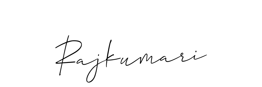 How to make Rajkumari signature? Allison_Script is a professional autograph style. Create handwritten signature for Rajkumari name. Rajkumari signature style 2 images and pictures png