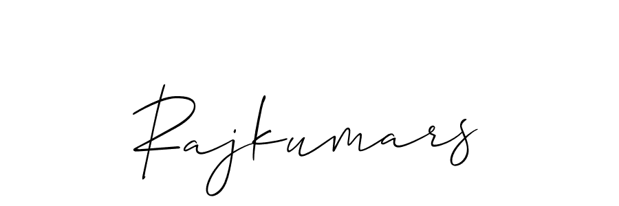 How to make Rajkumars name signature. Use Allison_Script style for creating short signs online. This is the latest handwritten sign. Rajkumars signature style 2 images and pictures png