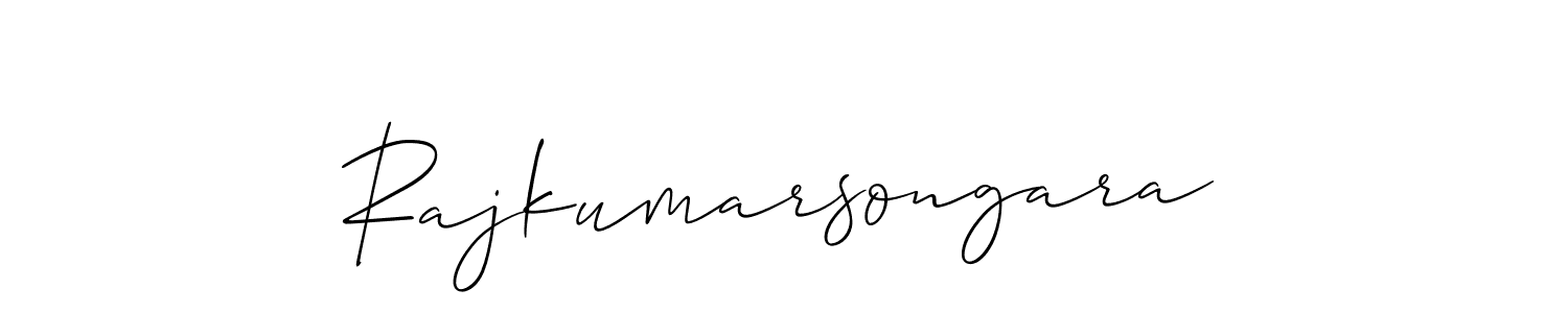 Use a signature maker to create a handwritten signature online. With this signature software, you can design (Allison_Script) your own signature for name Rajkumarsongara. Rajkumarsongara signature style 2 images and pictures png