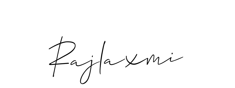 How to make Rajlaxmi signature? Allison_Script is a professional autograph style. Create handwritten signature for Rajlaxmi name. Rajlaxmi signature style 2 images and pictures png