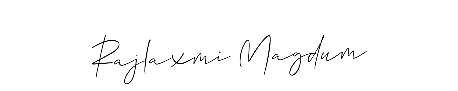 if you are searching for the best signature style for your name Rajlaxmi Magdum. so please give up your signature search. here we have designed multiple signature styles  using Allison_Script. Rajlaxmi Magdum signature style 2 images and pictures png
