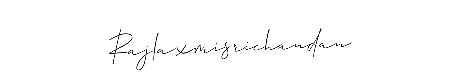 Also You can easily find your signature by using the search form. We will create Rajlaxmisrichandan name handwritten signature images for you free of cost using Allison_Script sign style. Rajlaxmisrichandan signature style 2 images and pictures png