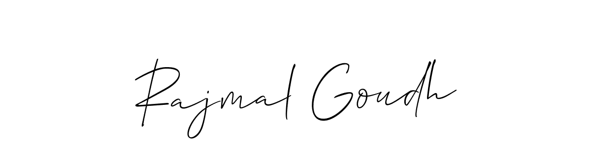 You can use this online signature creator to create a handwritten signature for the name Rajmal Goudh. This is the best online autograph maker. Rajmal Goudh signature style 2 images and pictures png