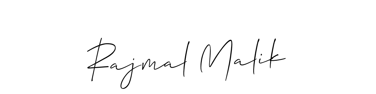 Make a beautiful signature design for name Rajmal Malik. With this signature (Allison_Script) style, you can create a handwritten signature for free. Rajmal Malik signature style 2 images and pictures png