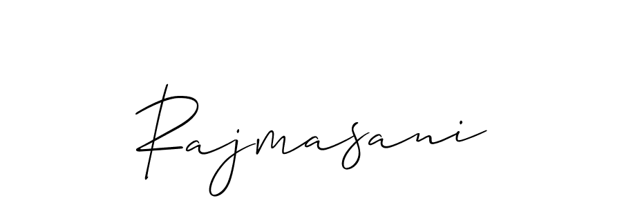 Create a beautiful signature design for name Rajmasani. With this signature (Allison_Script) fonts, you can make a handwritten signature for free. Rajmasani signature style 2 images and pictures png