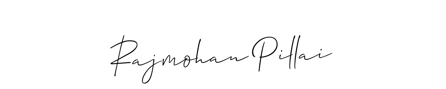 Make a beautiful signature design for name Rajmohan Pillai. With this signature (Allison_Script) style, you can create a handwritten signature for free. Rajmohan Pillai signature style 2 images and pictures png