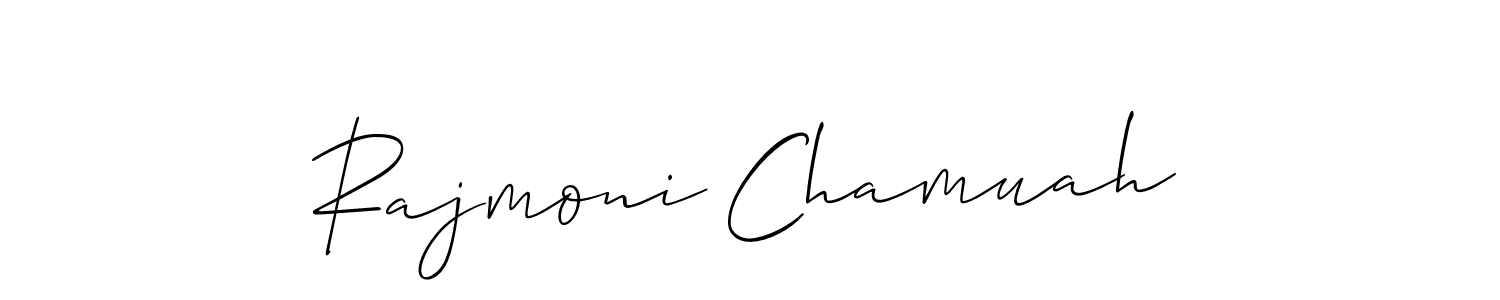 Make a beautiful signature design for name Rajmoni Chamuah. Use this online signature maker to create a handwritten signature for free. Rajmoni Chamuah signature style 2 images and pictures png