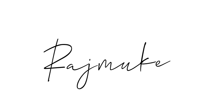 Rajmuke stylish signature style. Best Handwritten Sign (Allison_Script) for my name. Handwritten Signature Collection Ideas for my name Rajmuke. Rajmuke signature style 2 images and pictures png