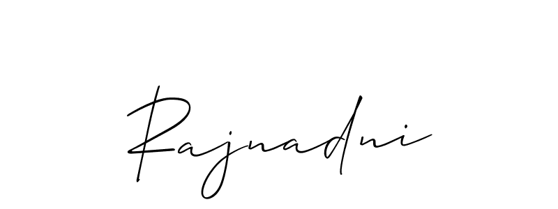 Design your own signature with our free online signature maker. With this signature software, you can create a handwritten (Allison_Script) signature for name Rajnadni. Rajnadni signature style 2 images and pictures png
