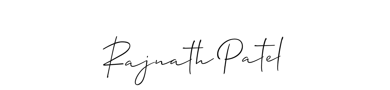 Design your own signature with our free online signature maker. With this signature software, you can create a handwritten (Allison_Script) signature for name Rajnath Patel. Rajnath Patel signature style 2 images and pictures png