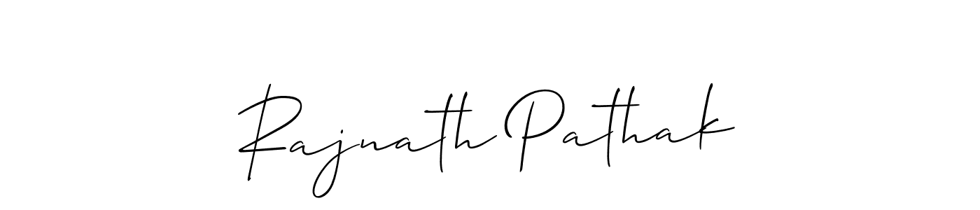 How to make Rajnath Pathak signature? Allison_Script is a professional autograph style. Create handwritten signature for Rajnath Pathak name. Rajnath Pathak signature style 2 images and pictures png