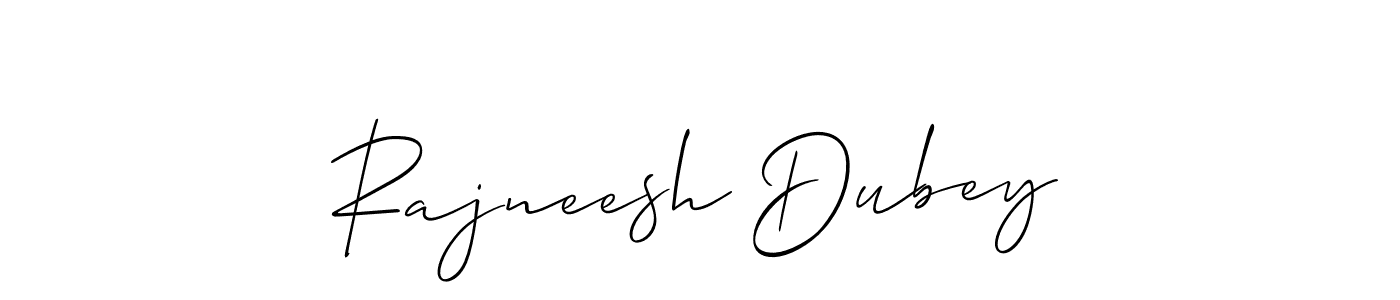 Create a beautiful signature design for name Rajneesh Dubey. With this signature (Allison_Script) fonts, you can make a handwritten signature for free. Rajneesh Dubey signature style 2 images and pictures png