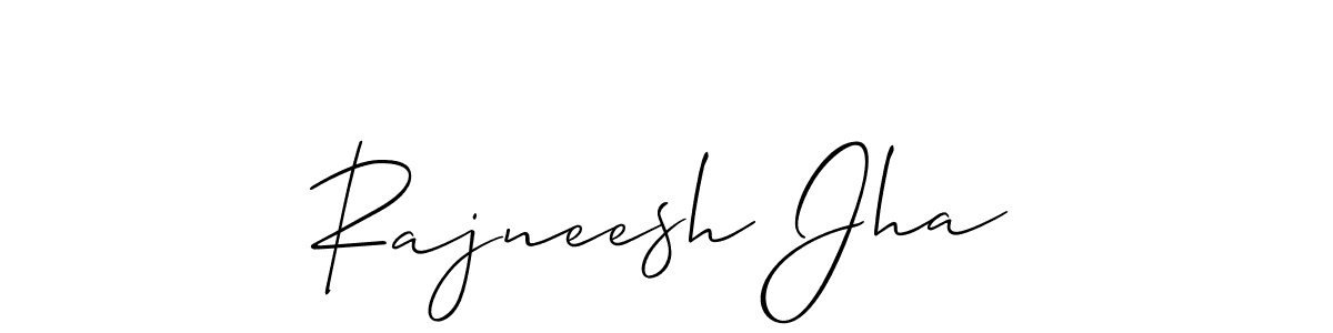 if you are searching for the best signature style for your name Rajneesh Jha. so please give up your signature search. here we have designed multiple signature styles  using Allison_Script. Rajneesh Jha signature style 2 images and pictures png