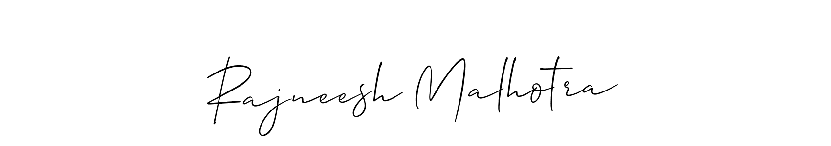 How to make Rajneesh Malhotra signature? Allison_Script is a professional autograph style. Create handwritten signature for Rajneesh Malhotra name. Rajneesh Malhotra signature style 2 images and pictures png