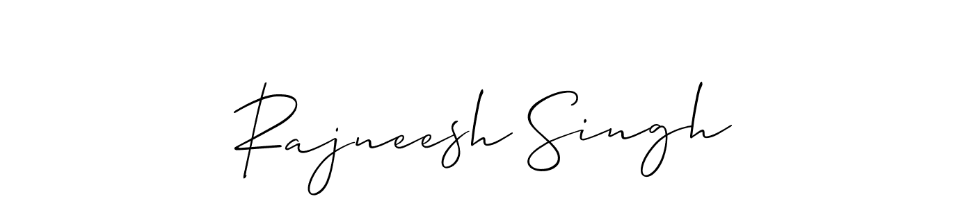 Also we have Rajneesh Singh name is the best signature style. Create professional handwritten signature collection using Allison_Script autograph style. Rajneesh Singh signature style 2 images and pictures png