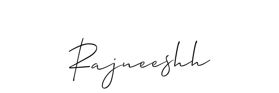 Use a signature maker to create a handwritten signature online. With this signature software, you can design (Allison_Script) your own signature for name Rajneeshh. Rajneeshh signature style 2 images and pictures png