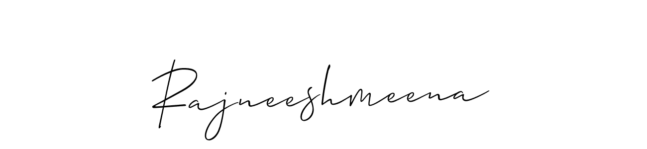 Rajneeshmeena stylish signature style. Best Handwritten Sign (Allison_Script) for my name. Handwritten Signature Collection Ideas for my name Rajneeshmeena. Rajneeshmeena signature style 2 images and pictures png