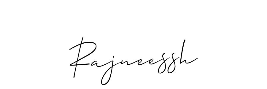 How to make Rajneessh signature? Allison_Script is a professional autograph style. Create handwritten signature for Rajneessh name. Rajneessh signature style 2 images and pictures png