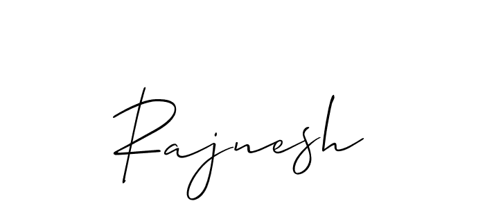 How to make Rajnesh name signature. Use Allison_Script style for creating short signs online. This is the latest handwritten sign. Rajnesh signature style 2 images and pictures png