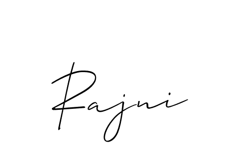 Also we have Rajni name is the best signature style. Create professional handwritten signature collection using Allison_Script autograph style. Rajni signature style 2 images and pictures png