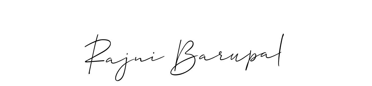 Create a beautiful signature design for name Rajni Barupal. With this signature (Allison_Script) fonts, you can make a handwritten signature for free. Rajni Barupal signature style 2 images and pictures png