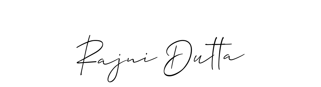 Make a beautiful signature design for name Rajni Dutta. Use this online signature maker to create a handwritten signature for free. Rajni Dutta signature style 2 images and pictures png