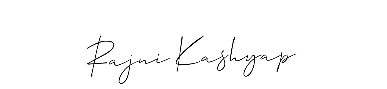 Here are the top 10 professional signature styles for the name Rajni Kashyap. These are the best autograph styles you can use for your name. Rajni Kashyap signature style 2 images and pictures png