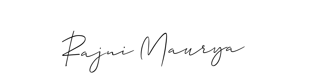 It looks lik you need a new signature style for name Rajni Maurya. Design unique handwritten (Allison_Script) signature with our free signature maker in just a few clicks. Rajni Maurya signature style 2 images and pictures png