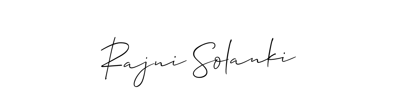 Rajni Solanki stylish signature style. Best Handwritten Sign (Allison_Script) for my name. Handwritten Signature Collection Ideas for my name Rajni Solanki. Rajni Solanki signature style 2 images and pictures png