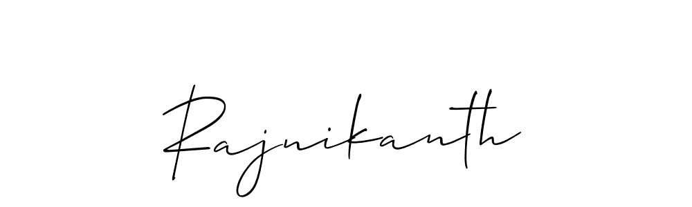 Make a beautiful signature design for name Rajnikanth. With this signature (Allison_Script) style, you can create a handwritten signature for free. Rajnikanth signature style 2 images and pictures png